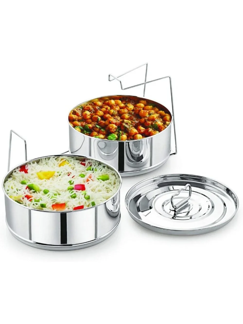Stackable Stainless Steel Insert Pans for Instant Pot - 6QT+ Pressure Cooker